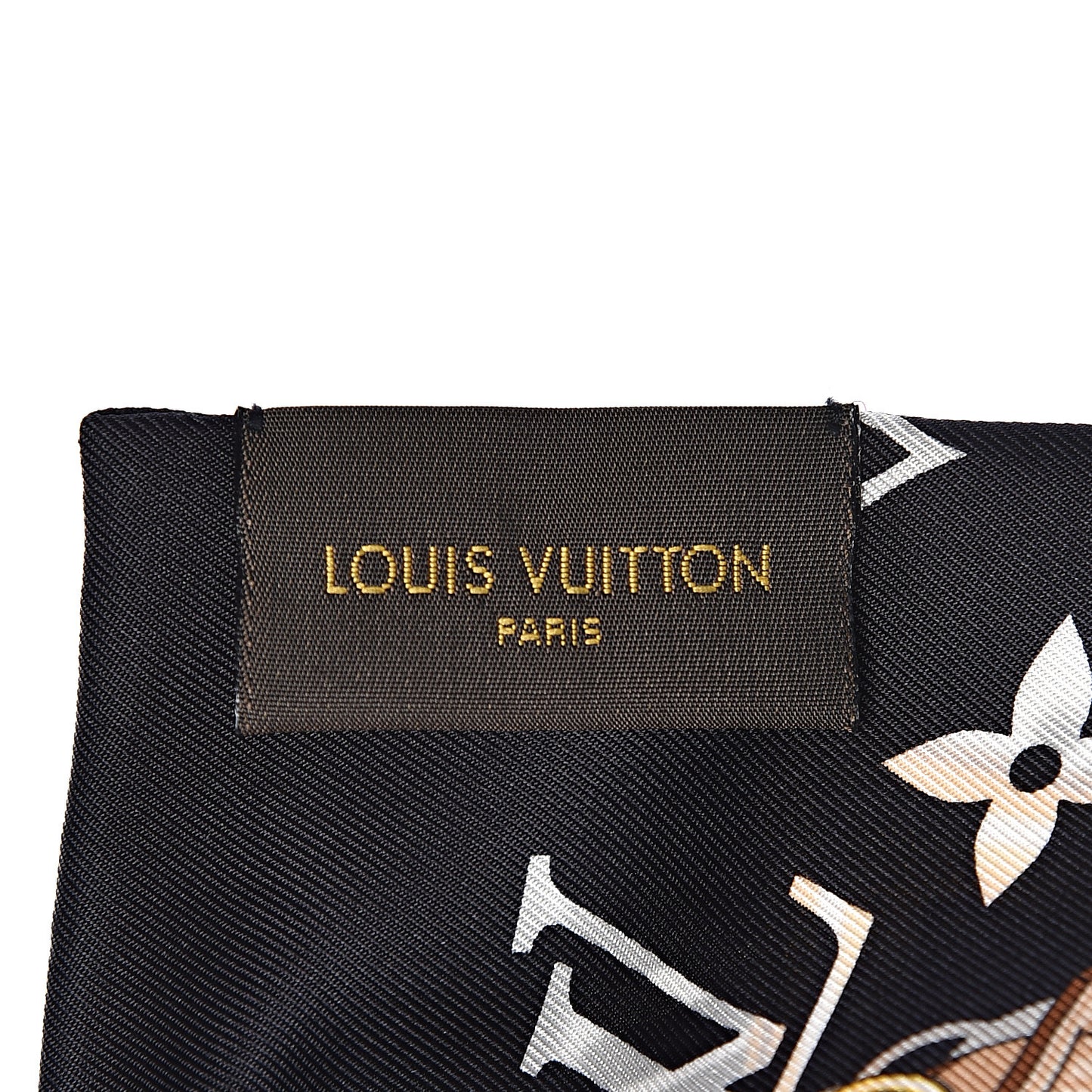 Silk Monogram Confidential Bandeau Black