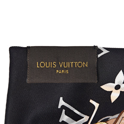 Louis Vuitton Silk Monogram Confidential Bandeau Black 4 of 5