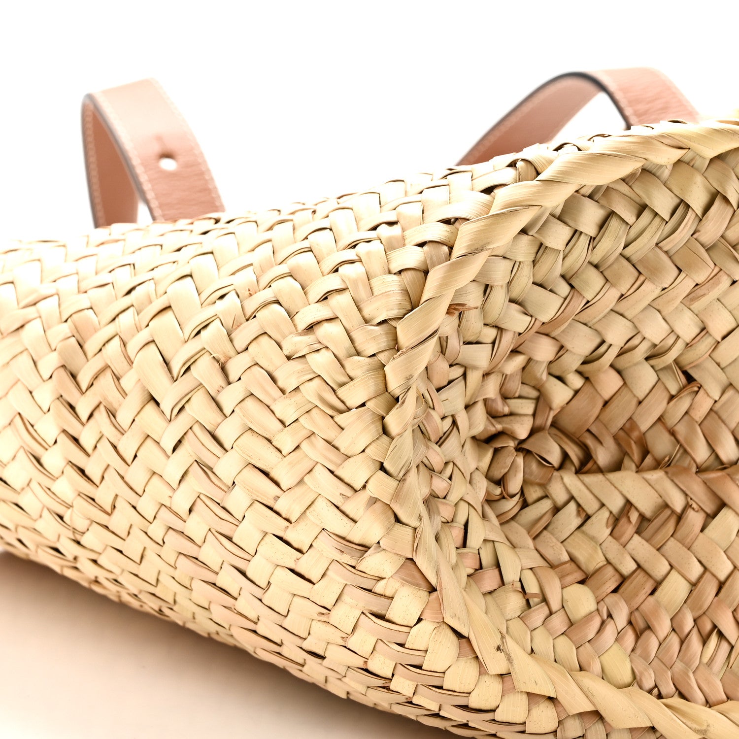 Loewe Raffia Large Basket Tote Bag Natural Tan 8 of 9