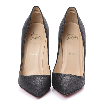 Christian Louboutin Glitter Resille Pigalle Follies 120 Pumps 38.5 Black 2 of 7
