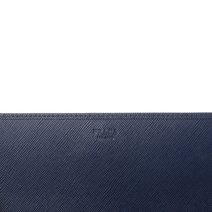 Prada Saffiano Metal Oro Chain Wallet Bleuette 6 of 7