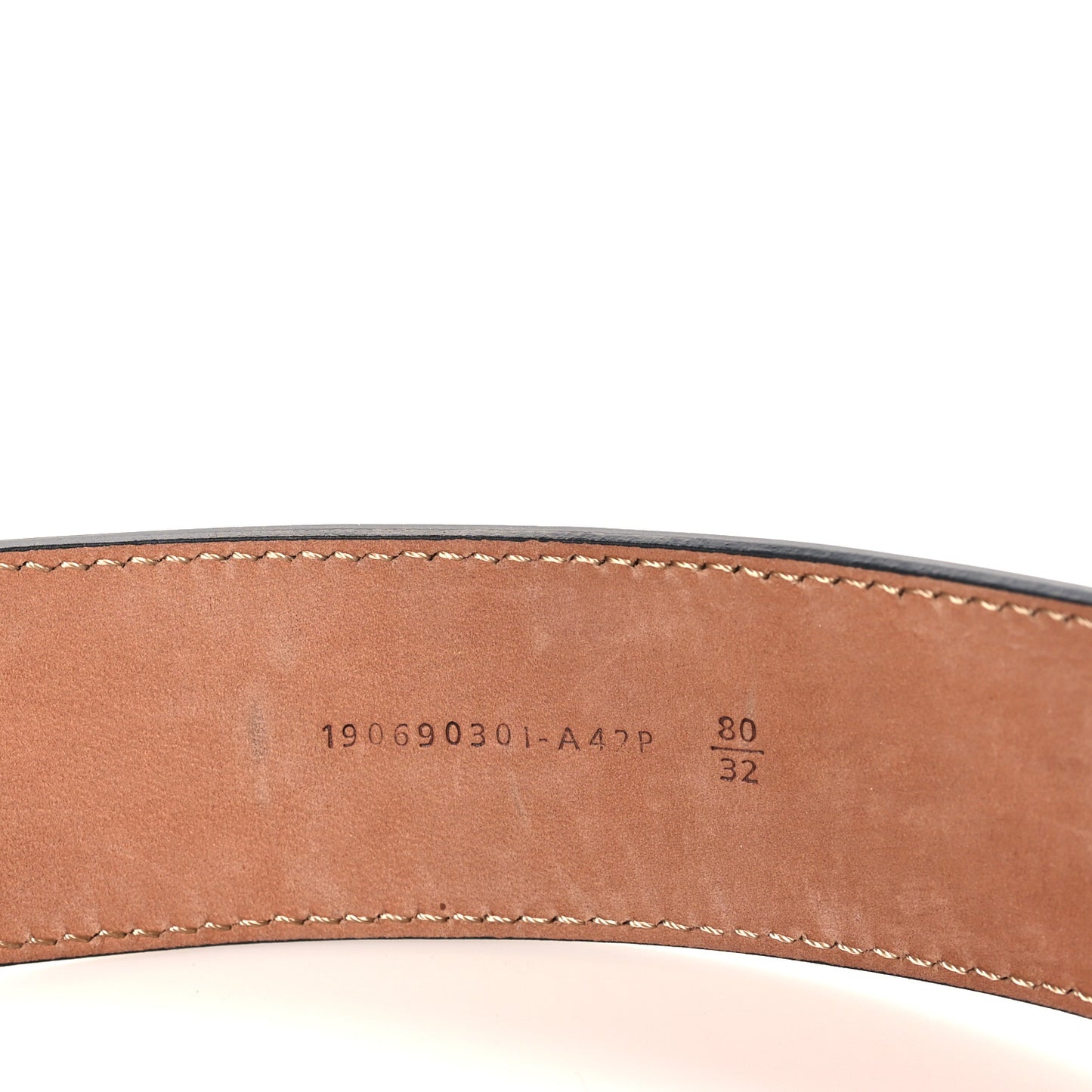 Calfskin F is Fendi FF 1974 Embossed Belt 90/36 Black