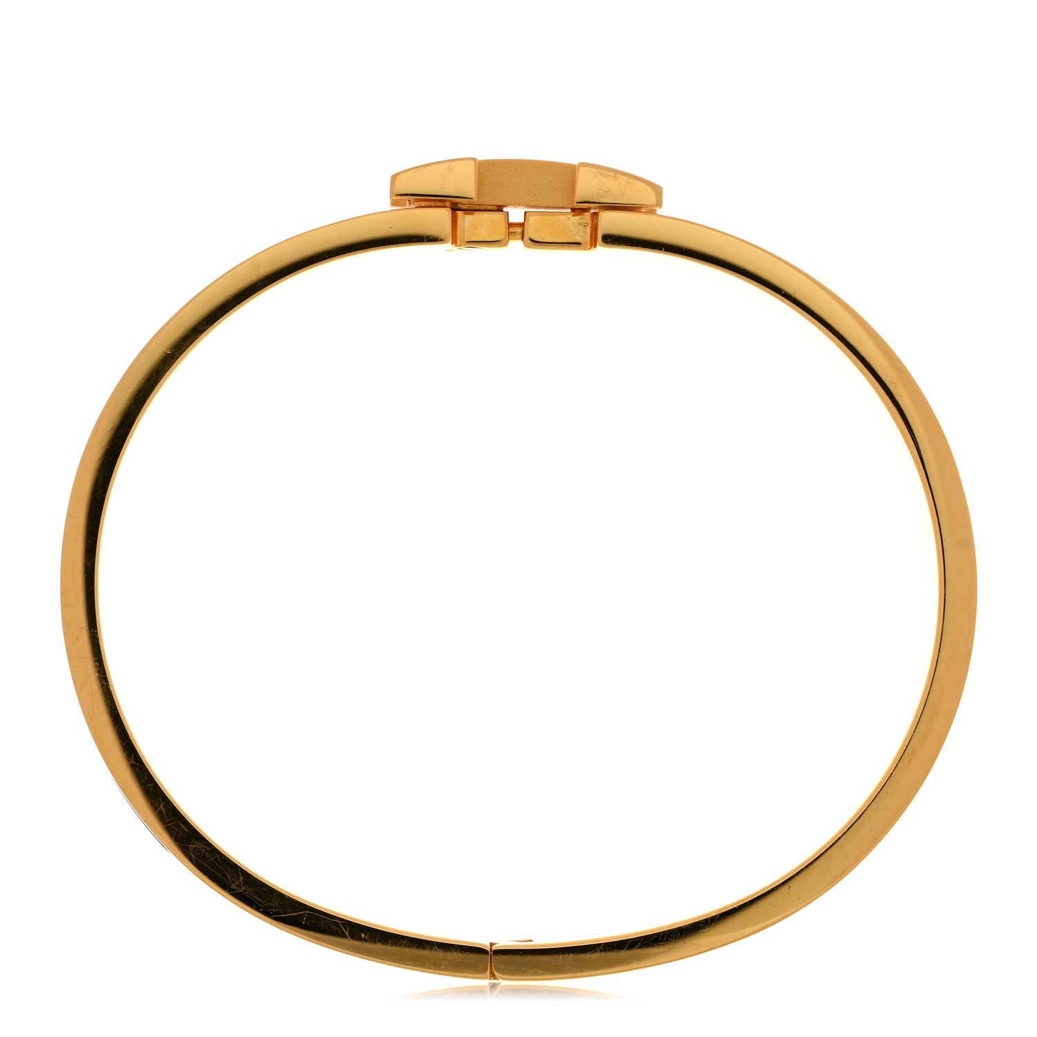 Hermes Enamel Narrow Clic Clac H Bracelet GM Ultramarine 5 of 6