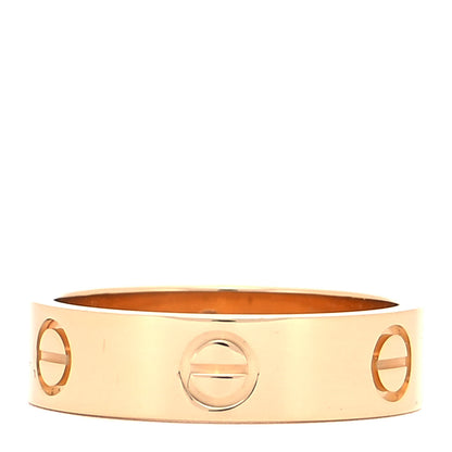 Cartier 18K Yellow Gold 5.5mm LOVE Ring 56 7.5 1 of 4