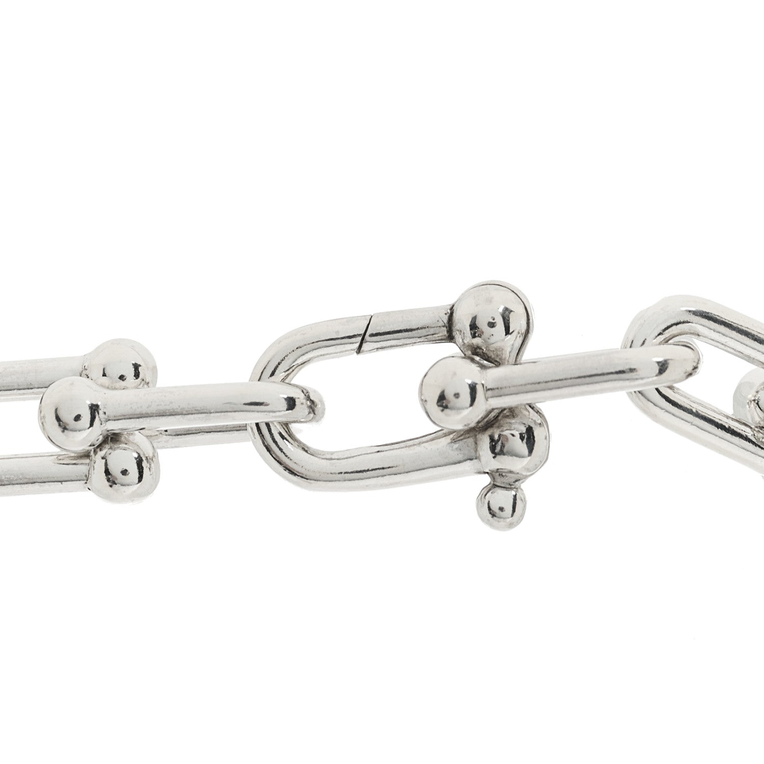 Tiffany Sterling Silver HardWear Graduated Link Necklace 4 of 6