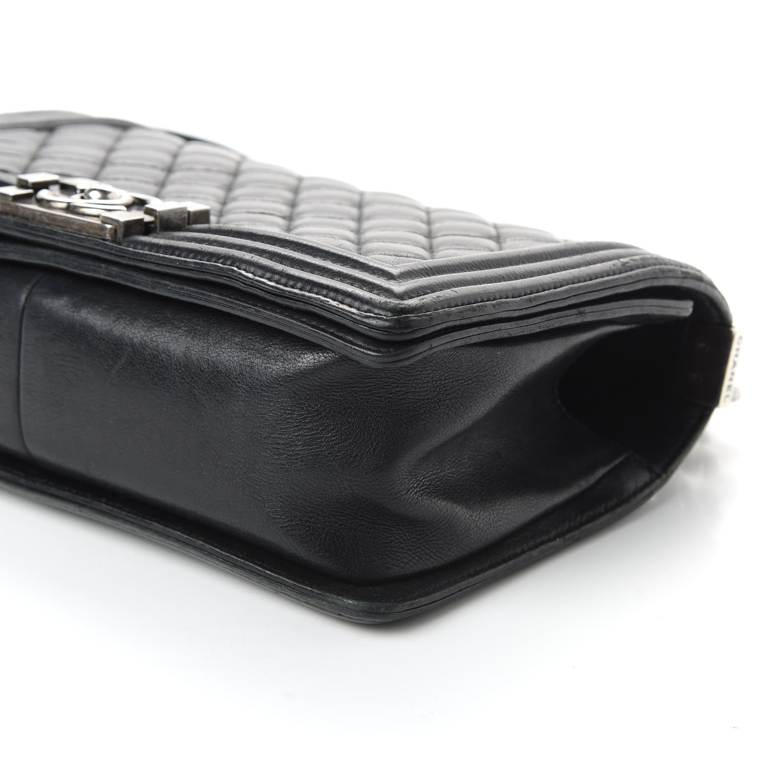 Chanel Calfskin Quilted Medium Boy Flap Black 10 of 11