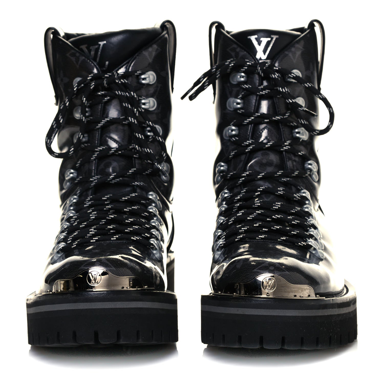 Louis Vuitton Monogram Eclipse Glaze Outland Ankle Boots 8 2 of 9