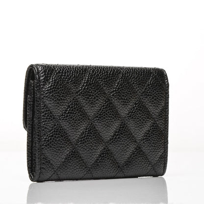 Chanel Caviar Quilted Flap Card Holder Black 3 of 7