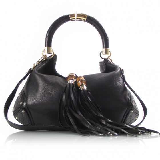 Leather INDY Bag Black
