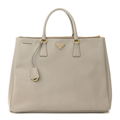 Prada Saffiano Lux Extra Large Galleria Double Zip Tote Argilla 1 of 17