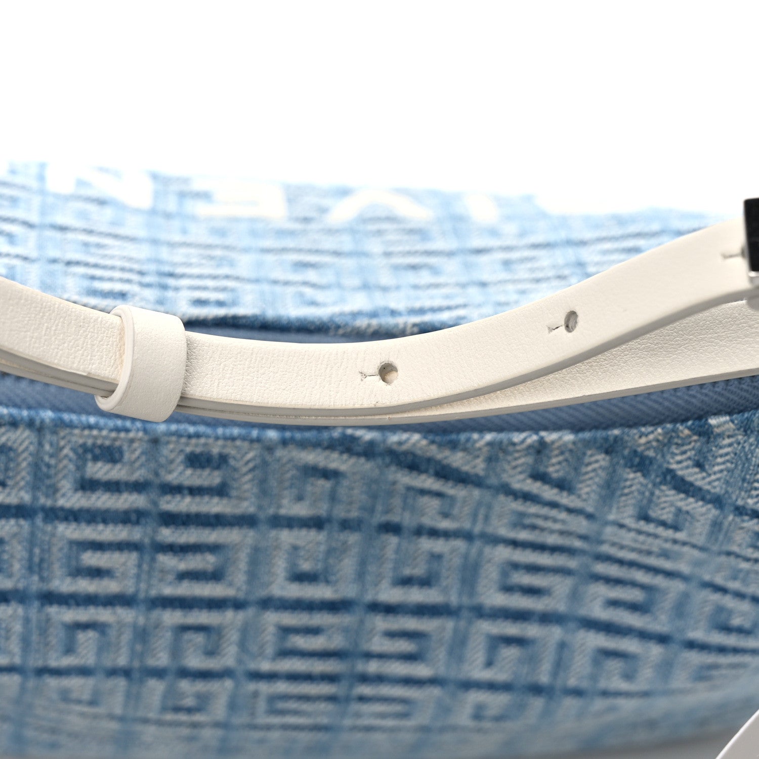 Givenchy Denim 4G Logo Small Moon Cut Out Shoulder Bag Light Blue 12 of 12