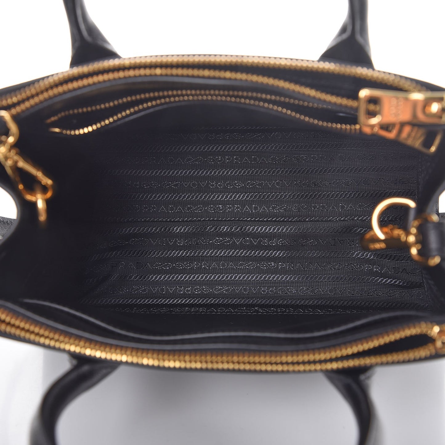 Saffiano City Calfskin Small Paradigme Bag Black