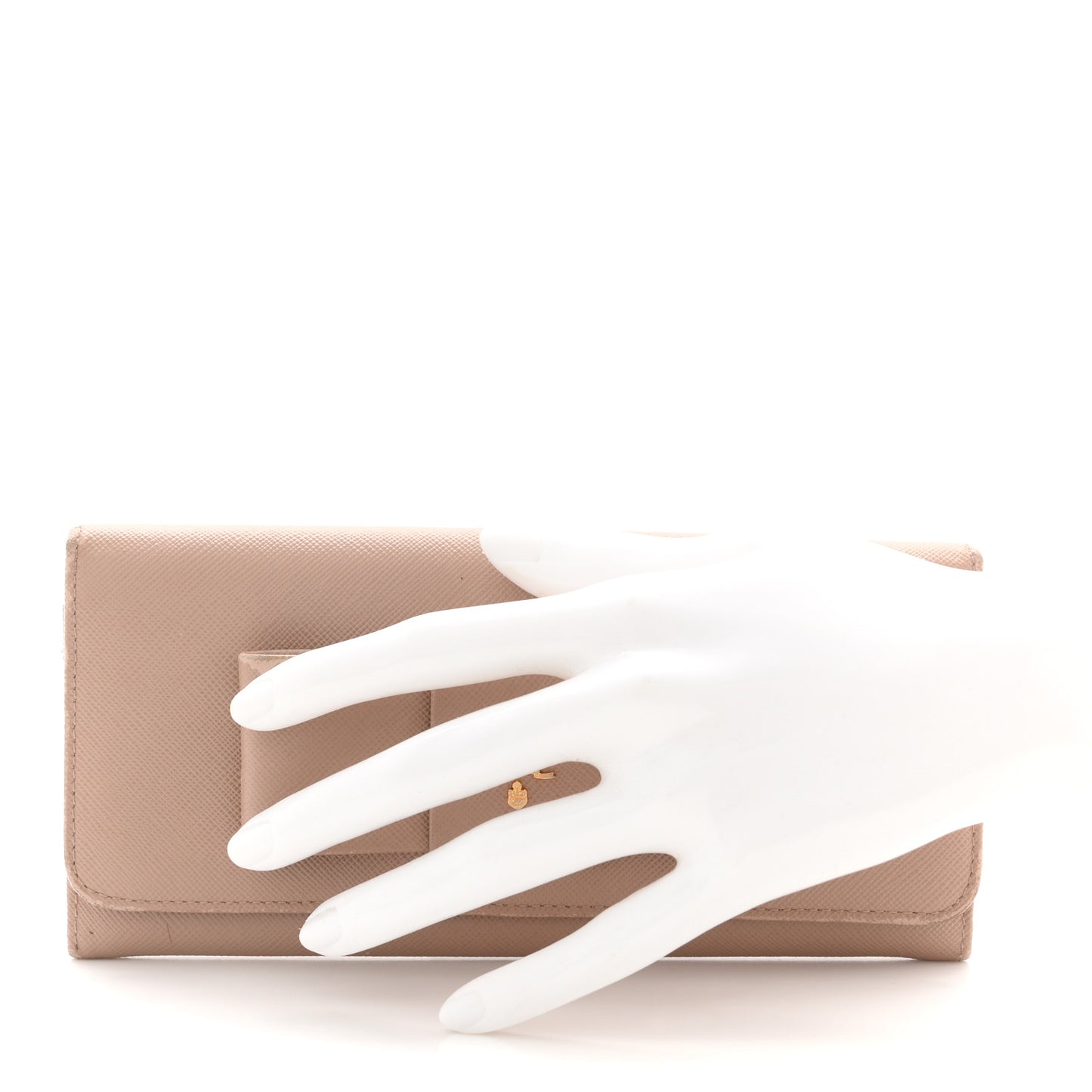 Saffiano Fiocco Bow Continental Wallet Cammeo