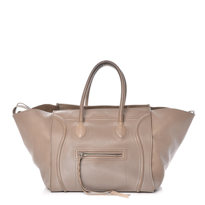 Celine Supple Calfskin Medium Phantom Luggage Beige 1 of 27