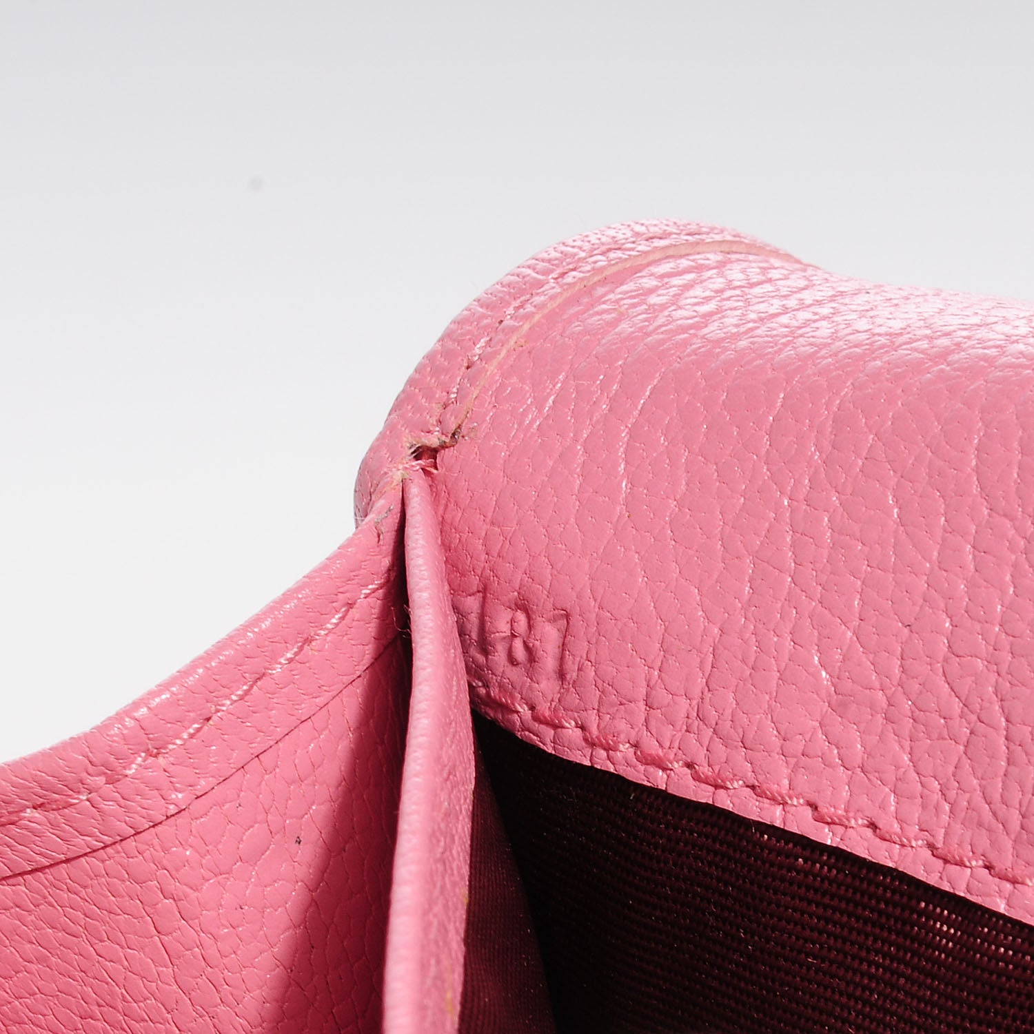 Miu Miu Goatskin Madras Twist Wallet Rosa 9 of 9