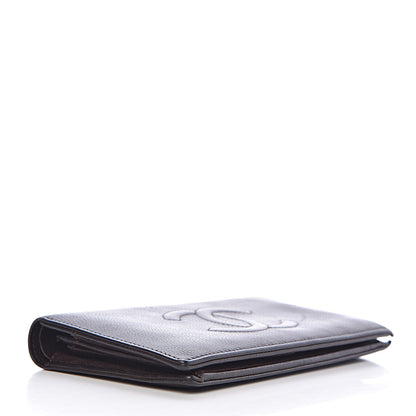Chanel Caviar Timeless CC Yen Wallet Dark Brown 4 of 22