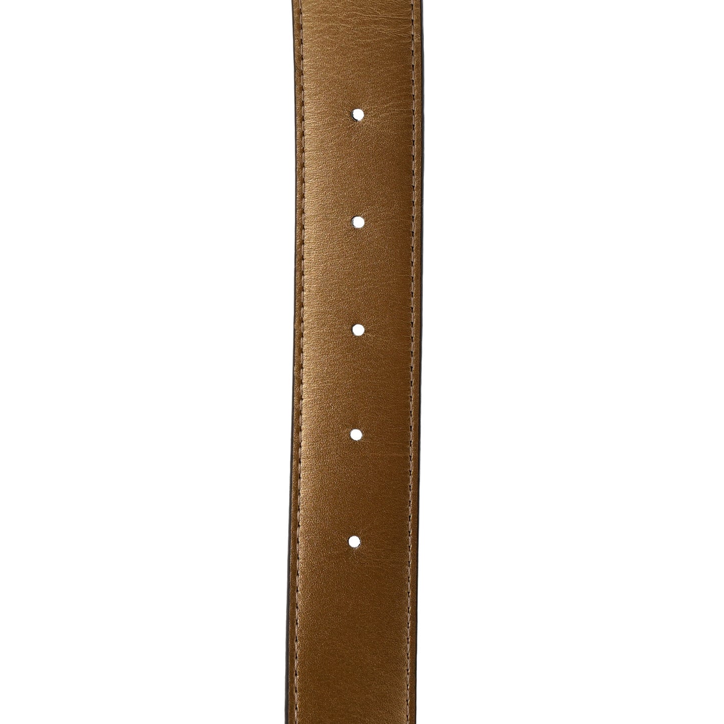 X LOL Monogram Belt 85 34 Gold Silver