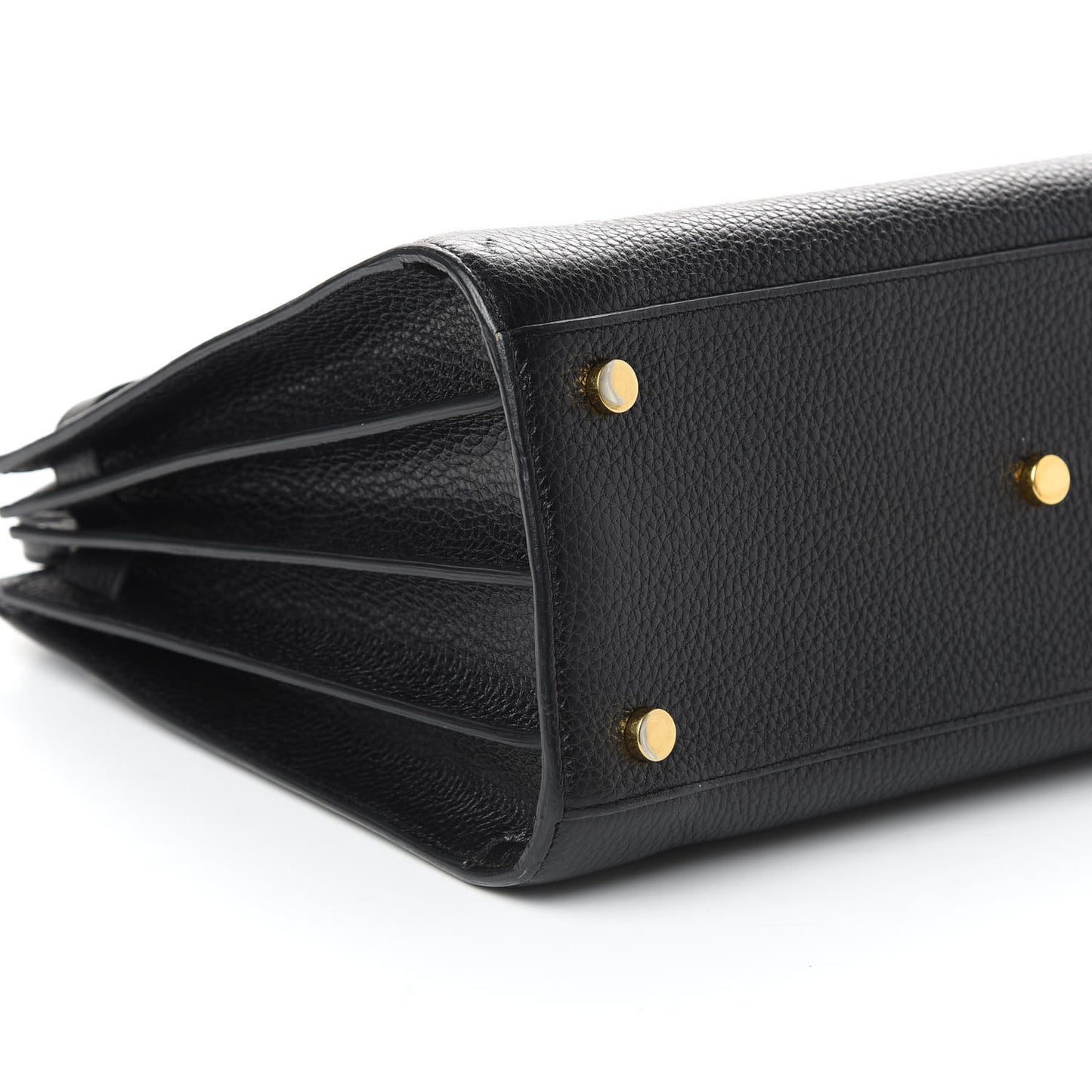 Grained Calfskin Small Sac De Jour Black