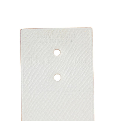 Hermes Epsom Imprevisible Bracelet MM White 6 of 6