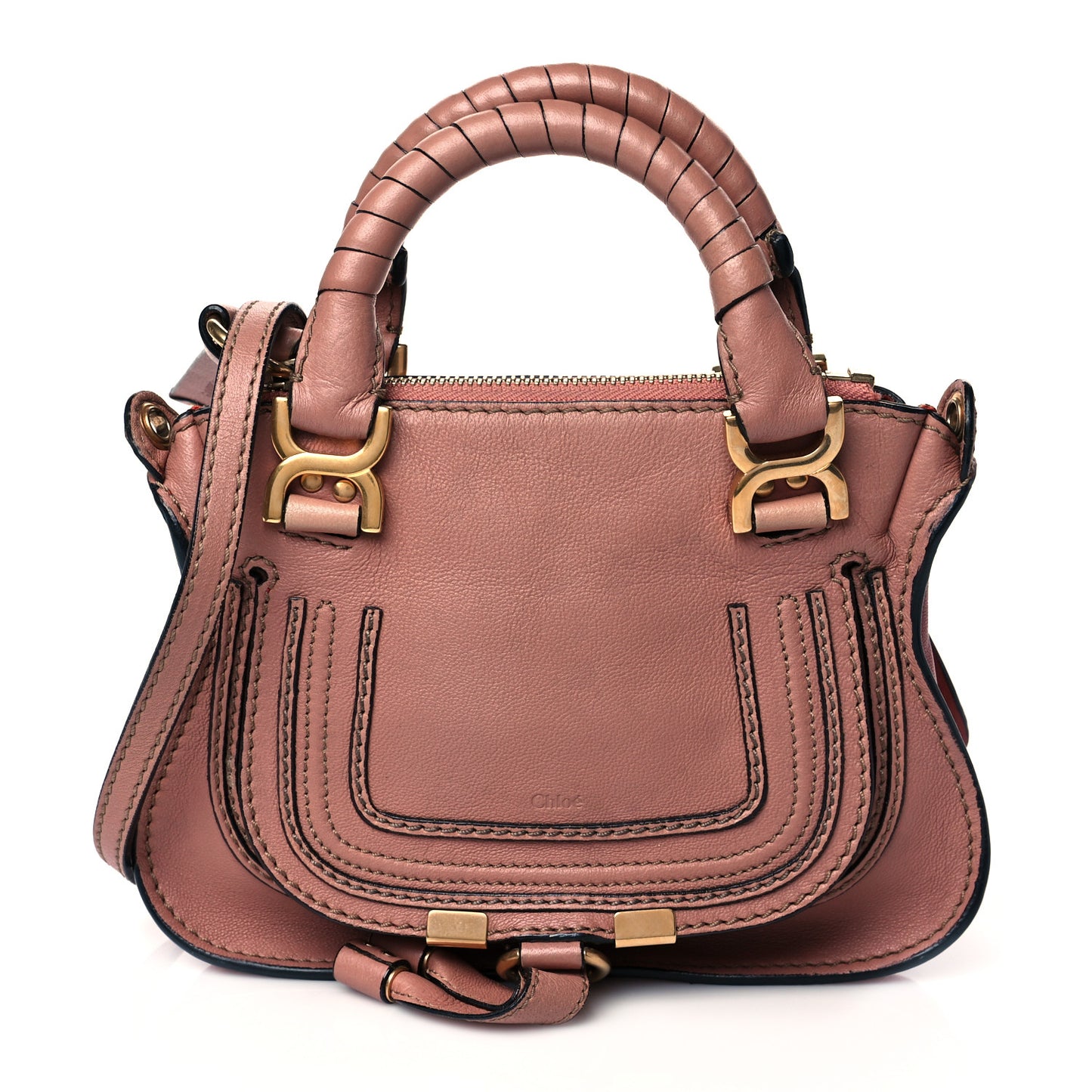 Calfskin Mini Marcie Satchel Waterlily