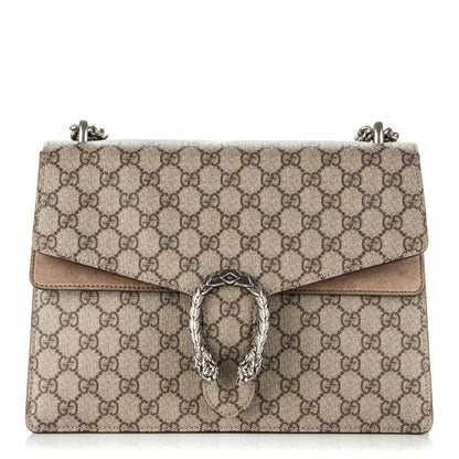 Gucci GG Supreme Monogram Medium Dionysus Shoulder Bag Taupe 1 of 6
