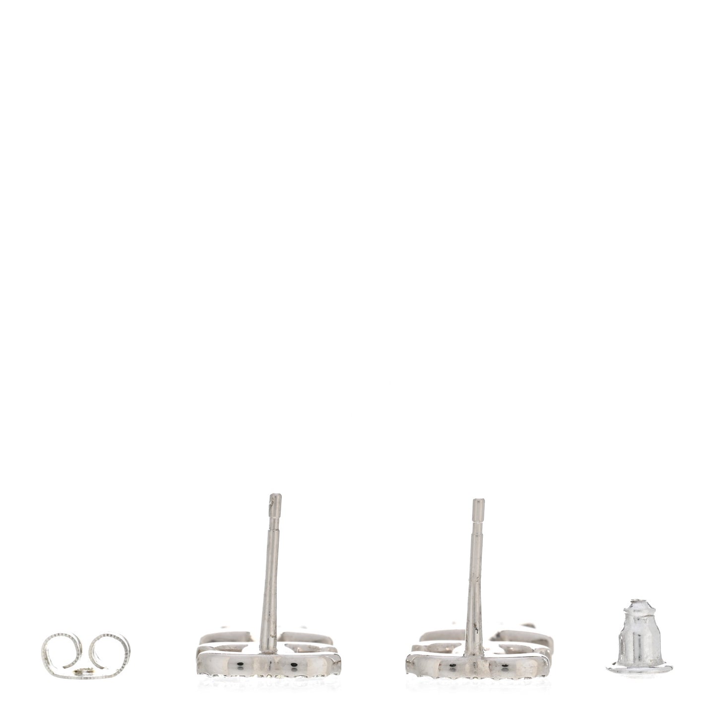 Crystal CC Starfall Drop Earrings Silver
