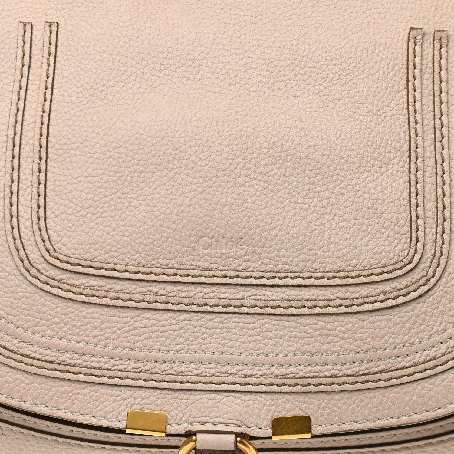Chloe Calfskin Medium Marcie Satchel Powder Beige 8 of 17
