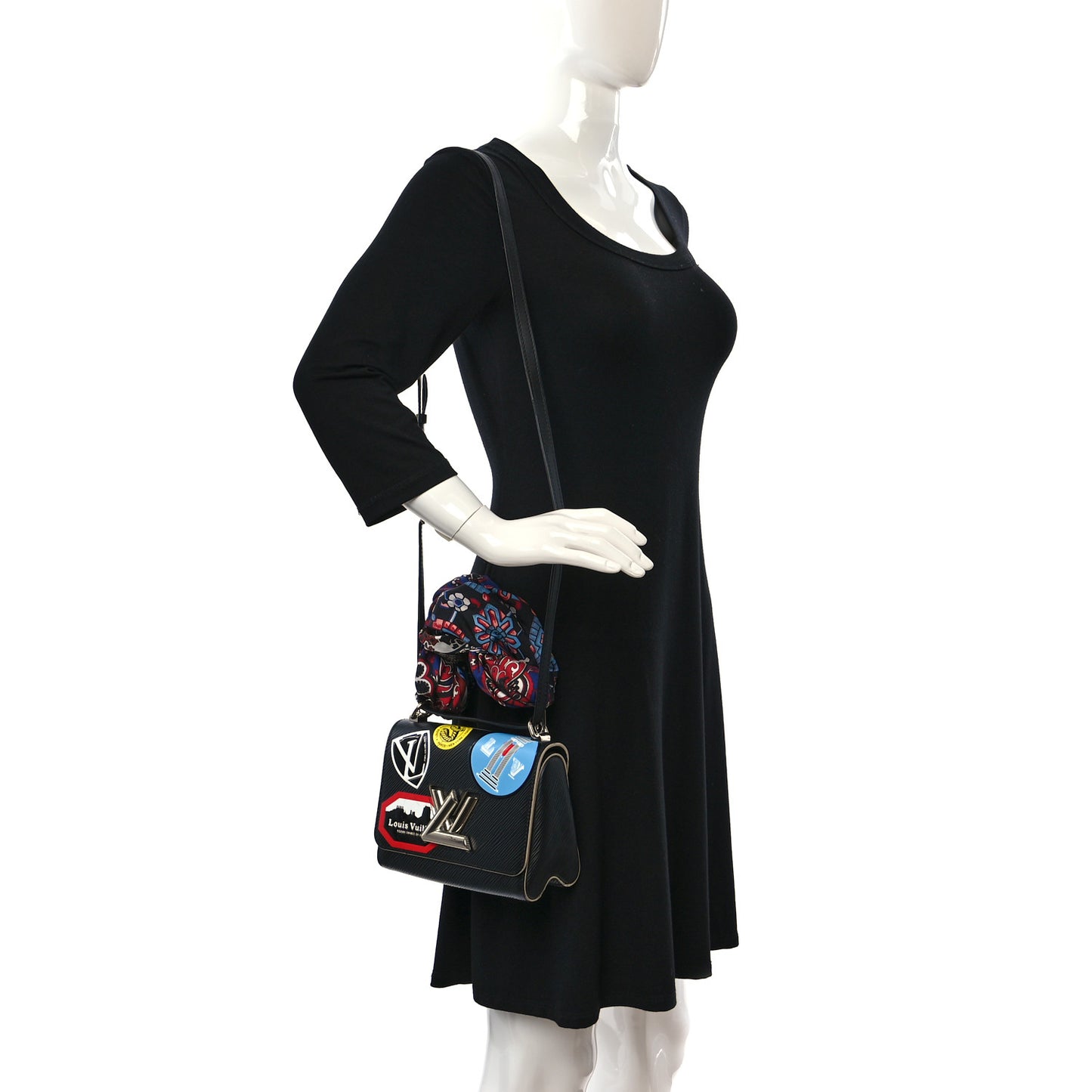 Epi World Tour Twist Shoulder Bag PM Black