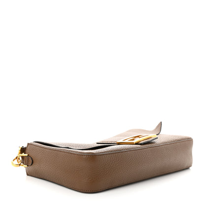 Fendi Cuoio Romano Selleria Large Baguette Fango Papavero 4 of 11