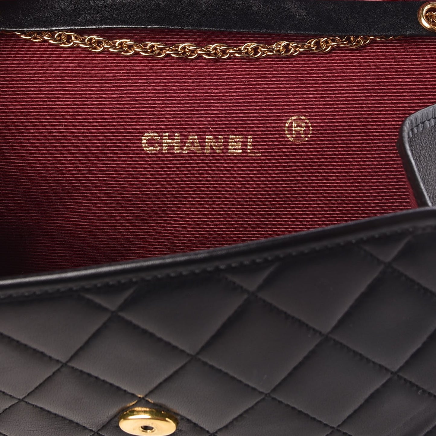 Lambskin Quilted Mini Crossbody Black