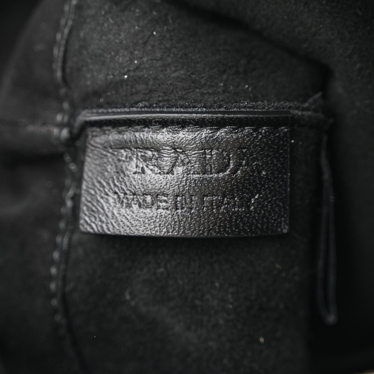 Shearling Monotone Logo Tote Black White