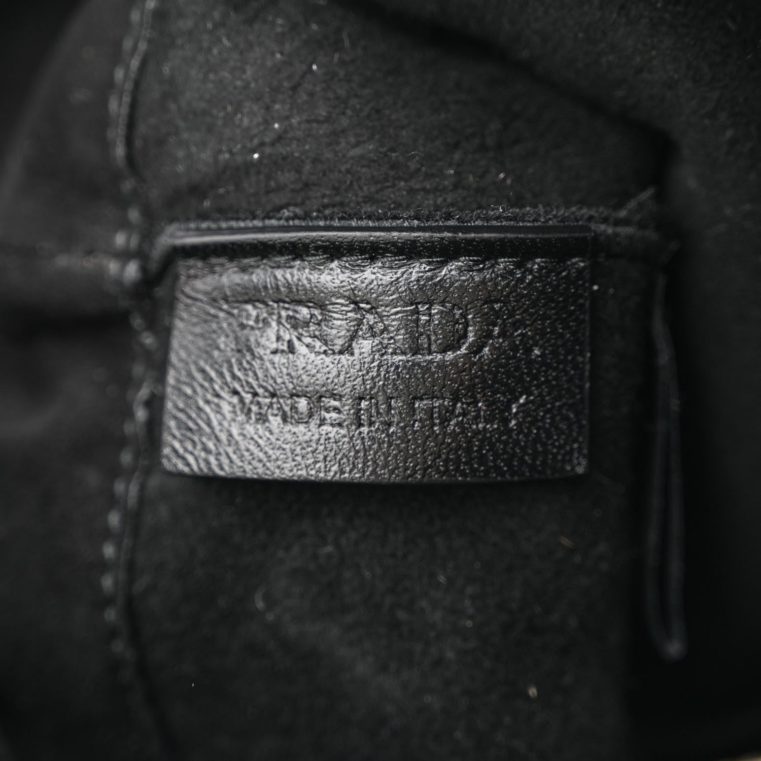 Prada Shearling Monotone Logo Tote Black White 8 of 12