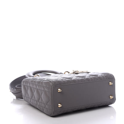 Christian Dior Lambskin Cannage Medium Lady Dior Grey 4 of 9