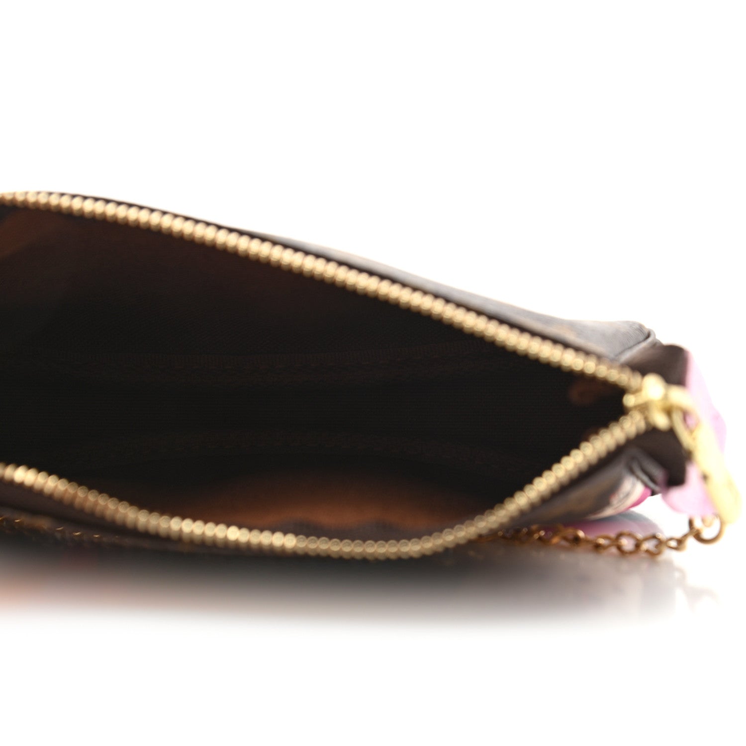 Louis Vuitton Monogram 2016 Christmas Animation Mini Pochette Accessories Rose Ballerine 5 of 7