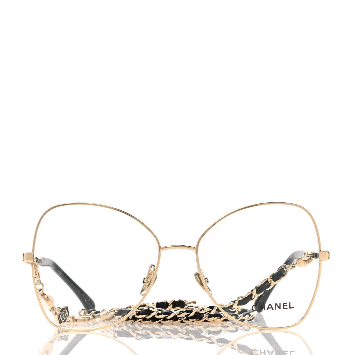 Butterfly Removable Chain Eyeglasses 2205-Q Gold
