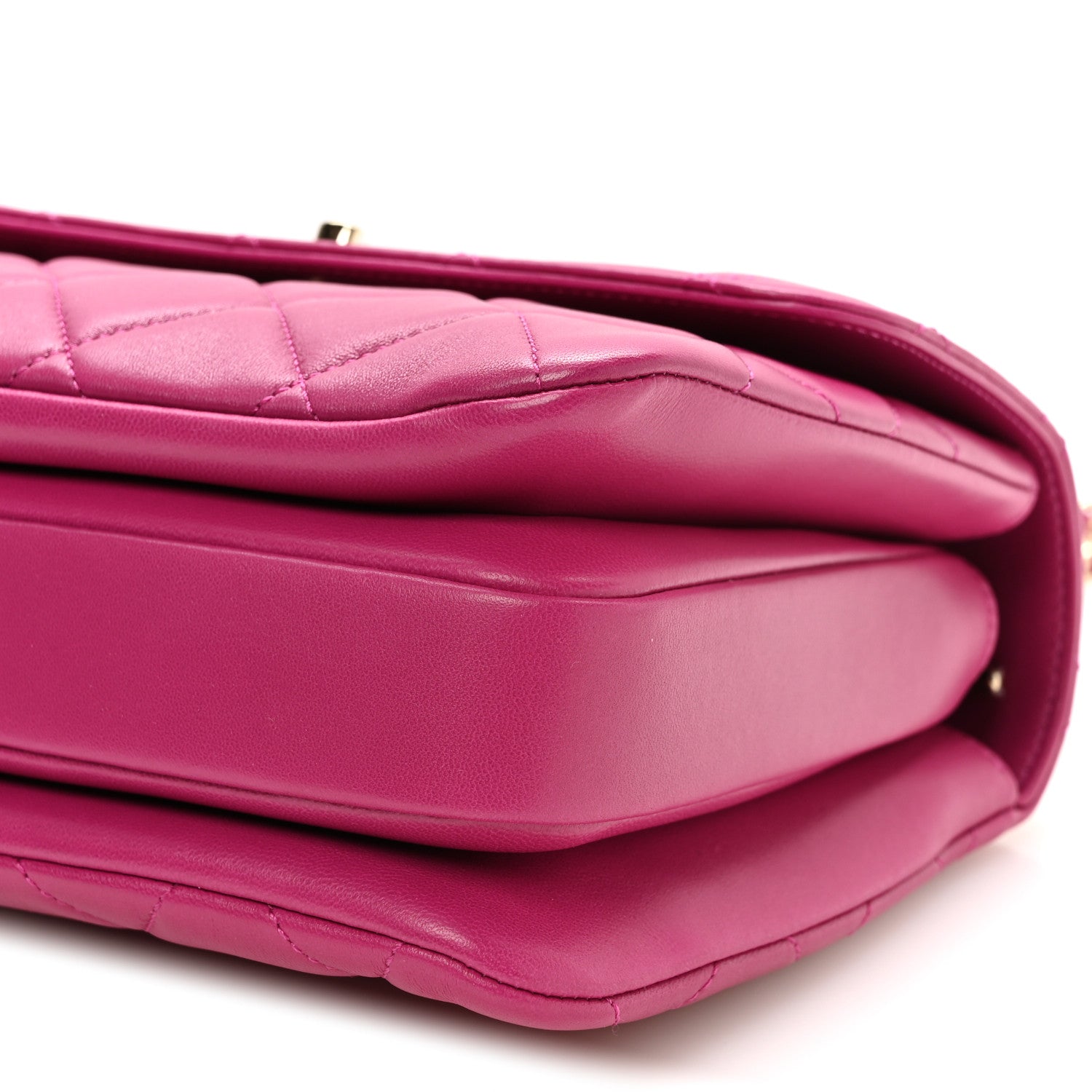 Chanel Lambskin Quilted Small Trendy CC Flap Dual Handle Bag Dark Pink 10 of 11