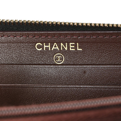 Chanel Caviar Quilted Medium Zip Around Wallet Black 7 of 9
