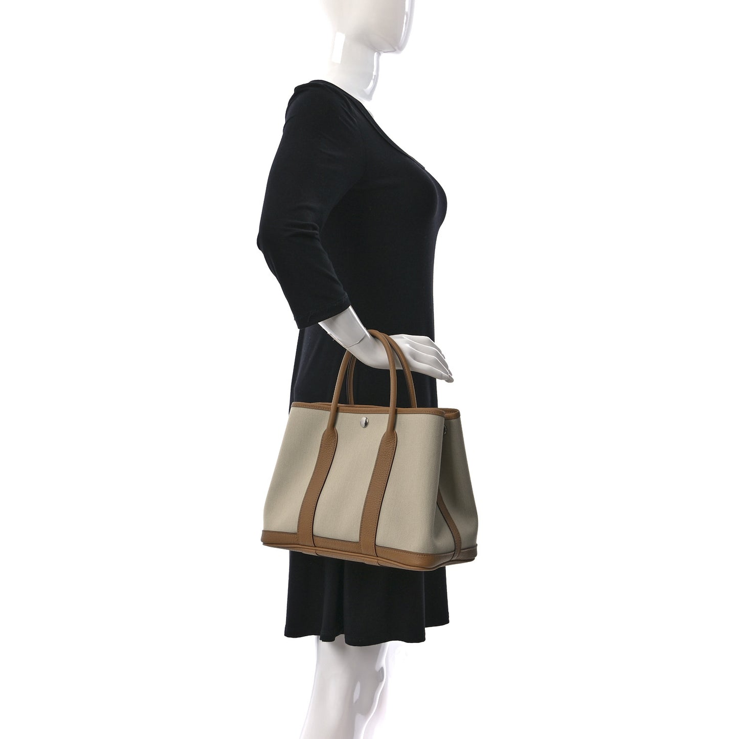 Toile Militaire Vache Country Garden Party 30 TPM Tote Beton Biscuit