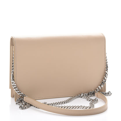 Saint Laurent Smooth Calfskin Classic Monogram Kate Tassel Chain Wallet Nude Powder 3 of 7