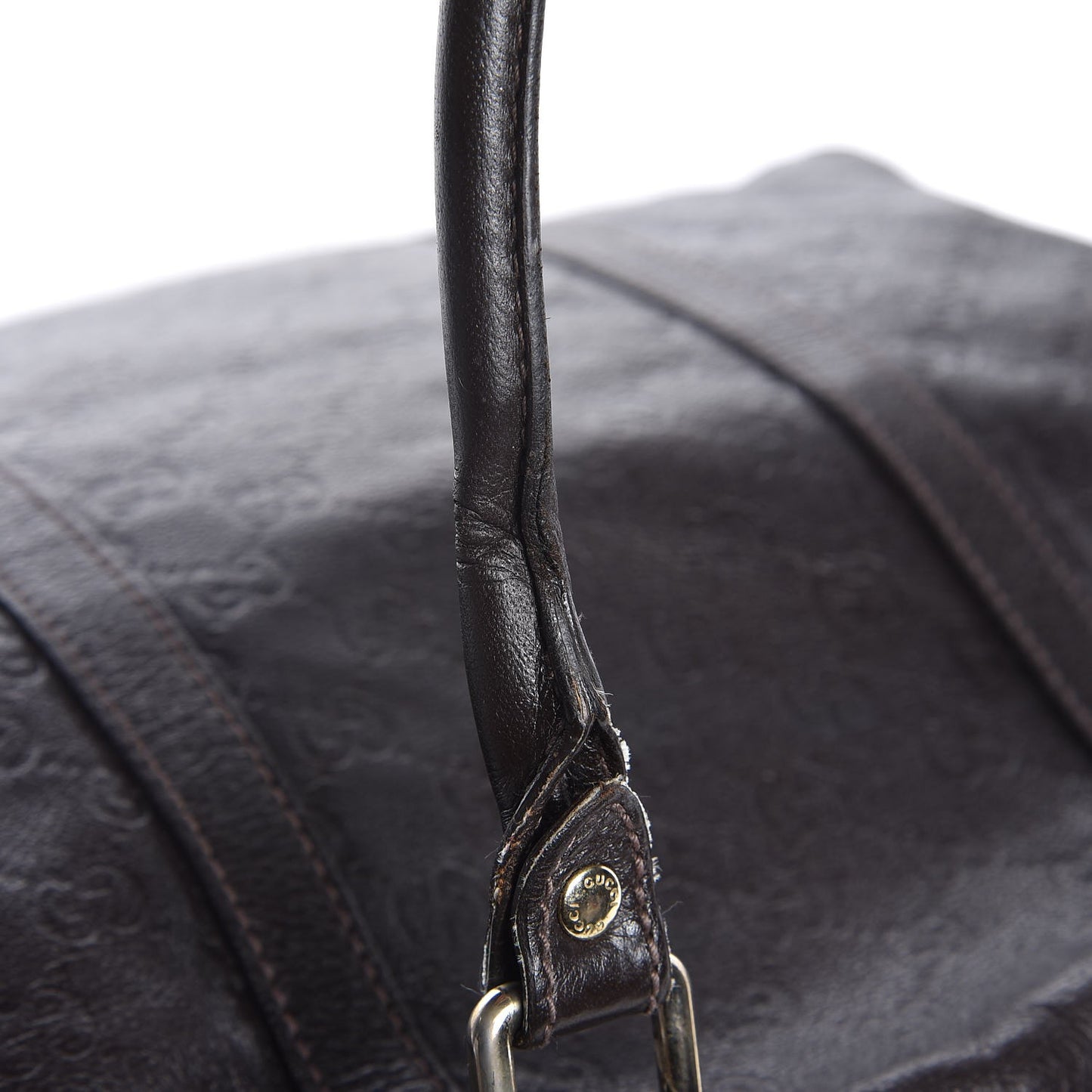 Guccissima Medium Joy Tote Bag Dark Brown