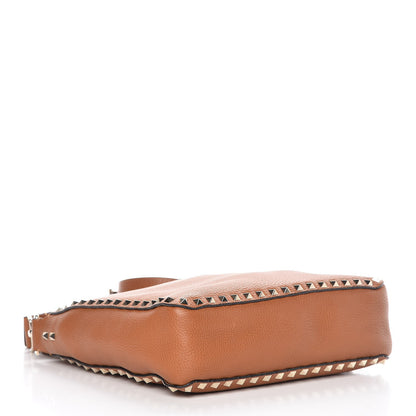 Valentino Garavani Pebbled Calfskin Small Rockstud Flip-Lock Messenger Bag Light Cuir 4 of 6