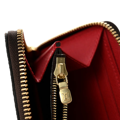 Louis Vuitton Damier Ebene Clemence Wallet Cherry 9 of 10