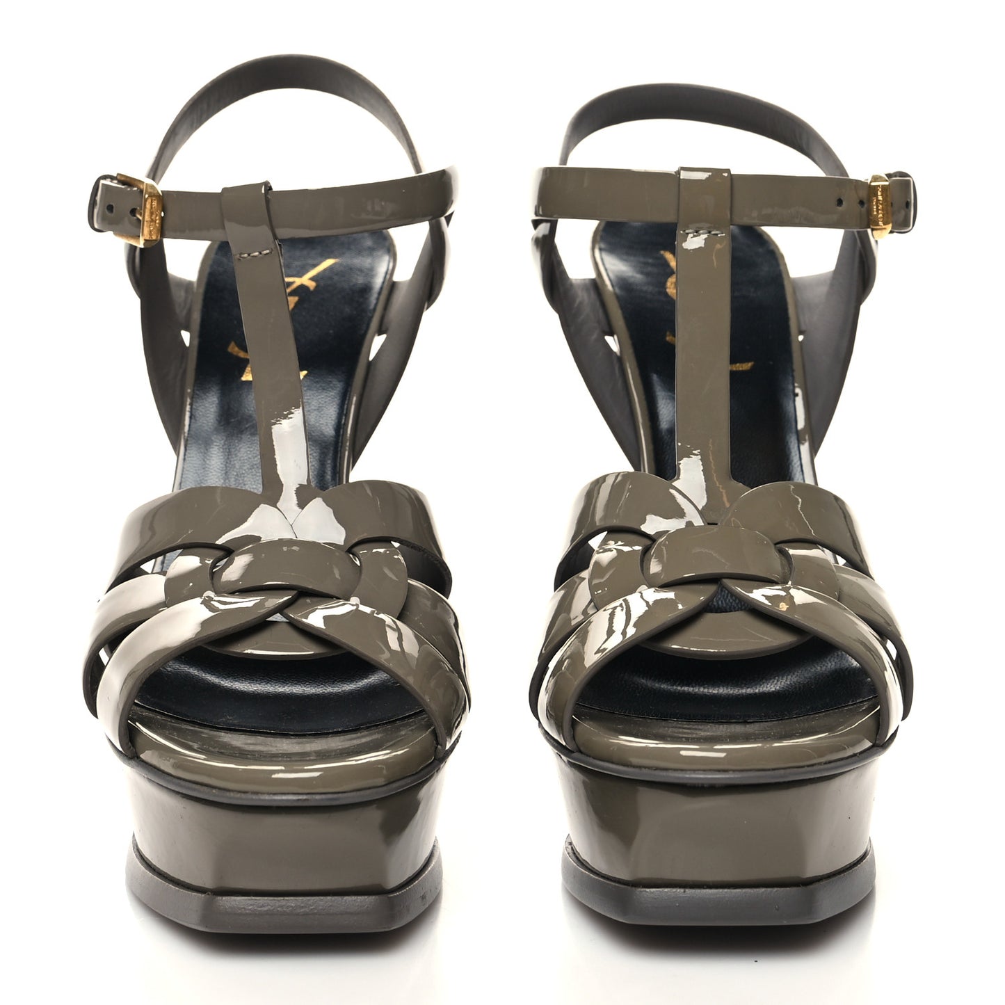 Patent Tribute 105 Platform Sandals 35 Fog