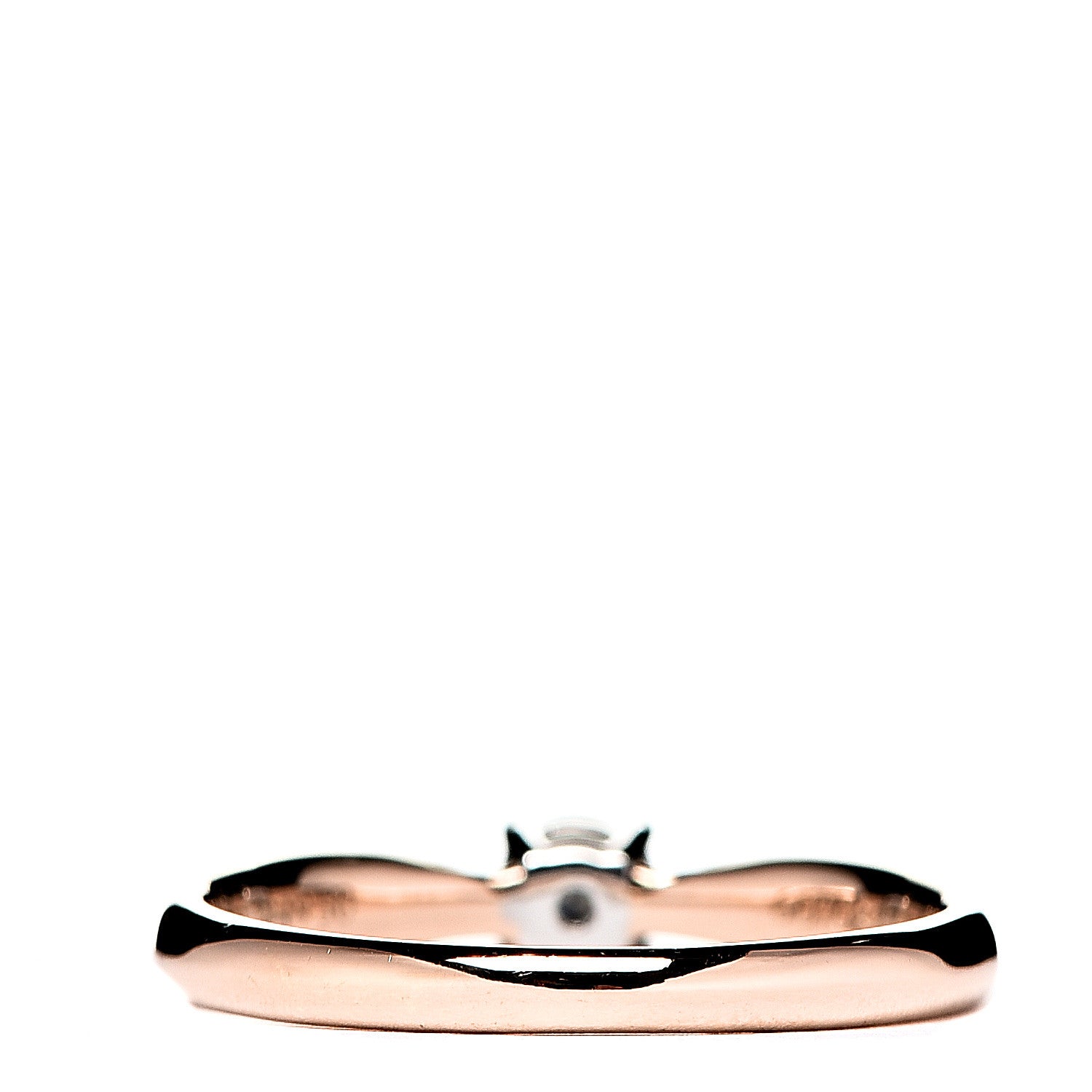 Tiffany 18K Rose Gold Platinum Diamond .22ct Harmony Solitaire Engagement Ring 52 6 2 of 5