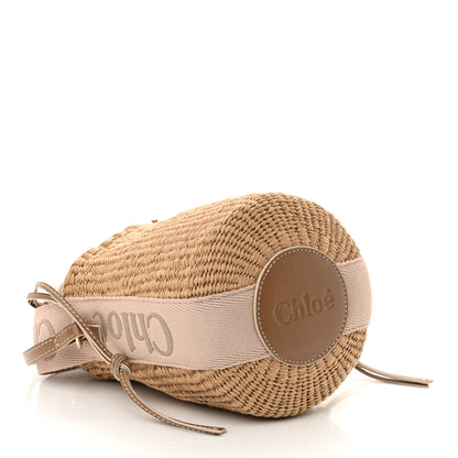 Chloe Natural Woven Fiber Small Woody Basket Blushy Beige 4 of 11