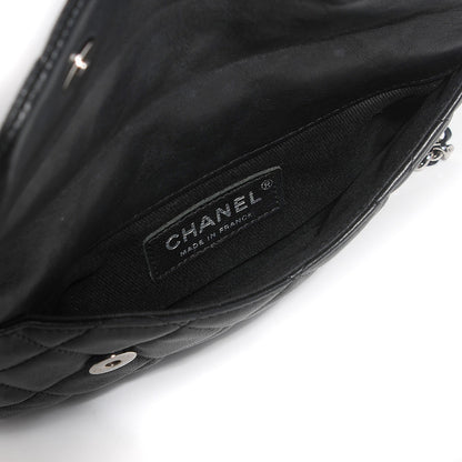 Chanel Lambskin Quilted Double Sided Wallet On Chain WOC Black 5 of 7
