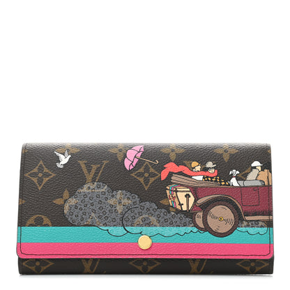 Louis Vuitton Monogram 2015 Christmas Animation Sarah Wallet Hibiscus 1 of 9