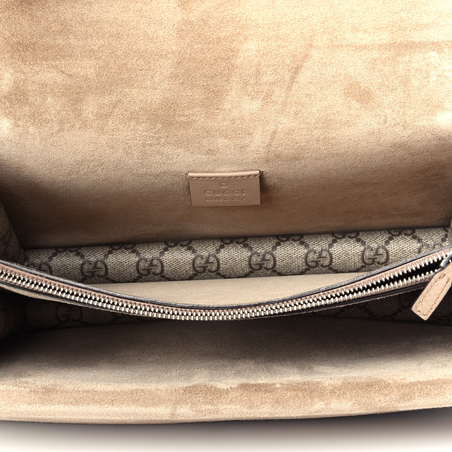 Gucci GG Supreme Monogram Small Dionysus Shoulder Bag Taupe 5 of 10