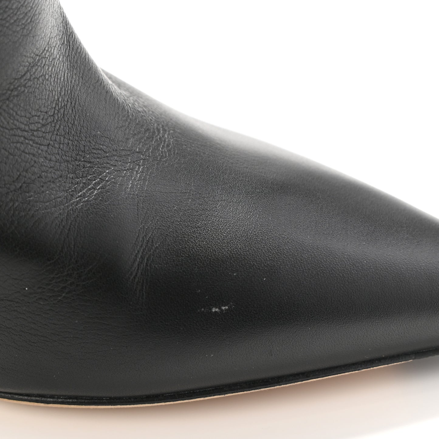 Calfskin Knee High Mavis 100 Boots 40.5 Black