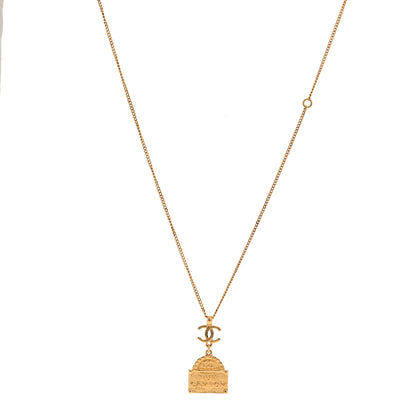Chanel Metal CC Rue Cambon Necklace Gold 1 of 5